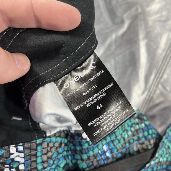 O’NEILL HYPERFREAK BOARDSHORTS MENS 44 BLUE GREEN DRAWSTRING NWT NEW 11” INSEAM - Picture 7 of 11